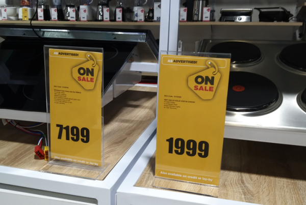In-store signage display project